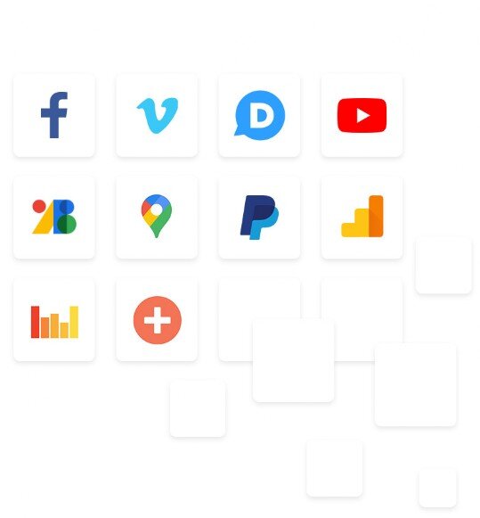 YouTube Google Maps Analytics PayPal