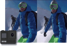 アクションカメラの補正