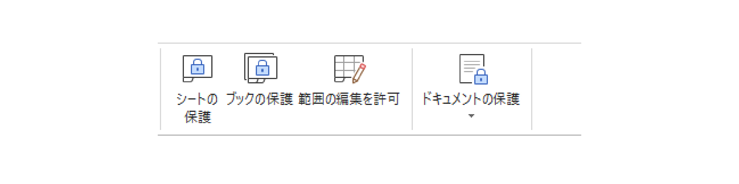 ドキュメントの保護