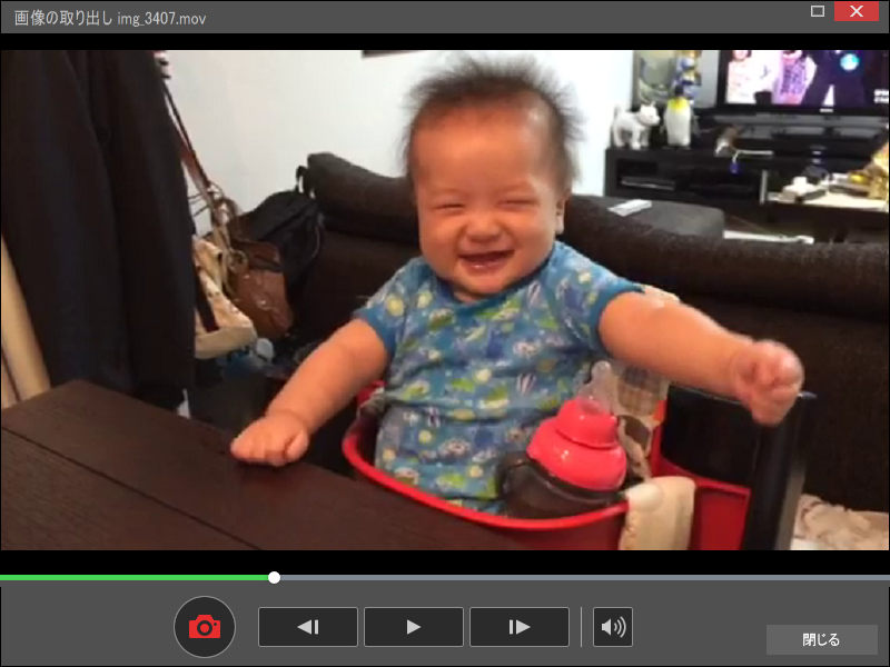 動画の中から画像の取り出し. 