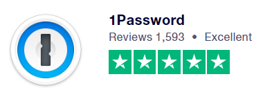 1Passwordの評価画像