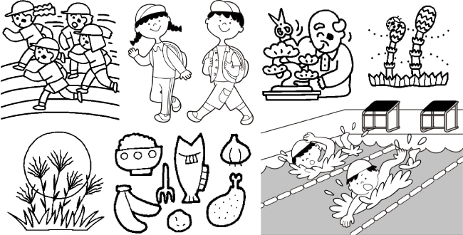 モノクロイラスト