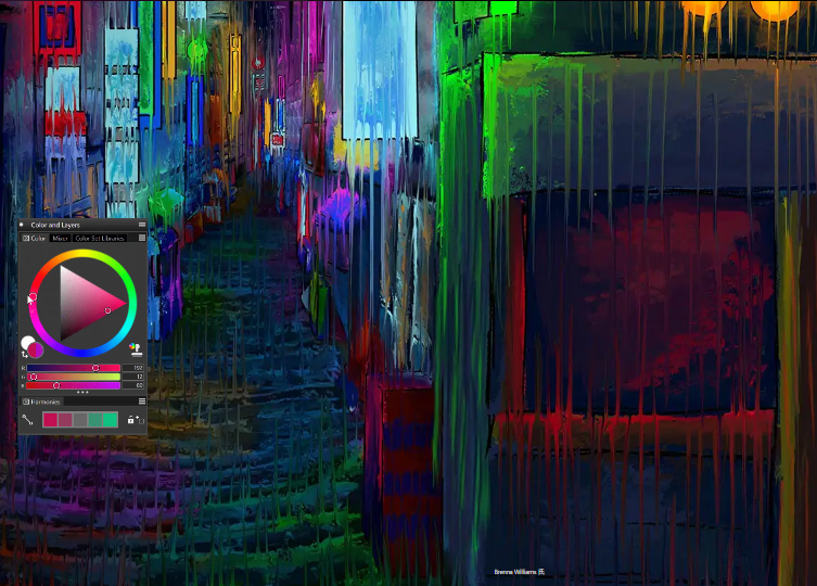 カラーパレットの作成の画面