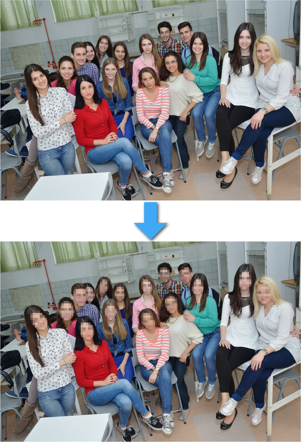 神ワザ5／顔だけを認識して、補正