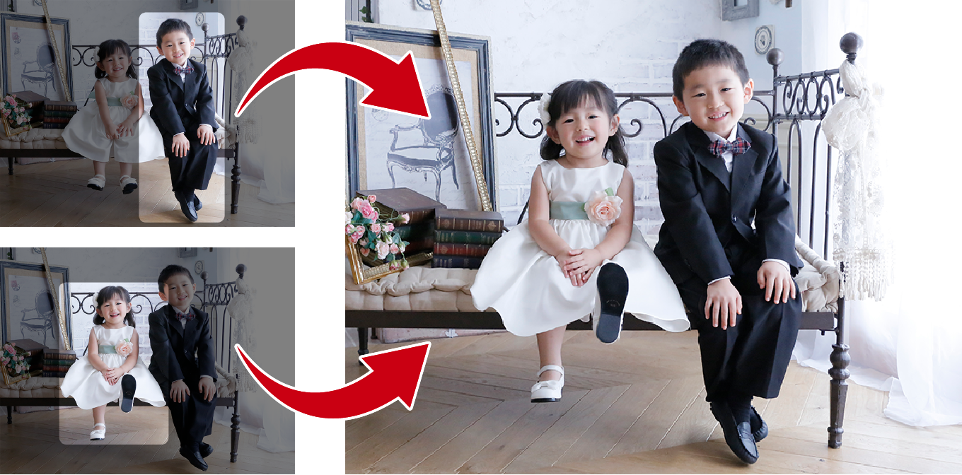 いいとこどりで、ベストな写真を作れる「クローンブラシ」