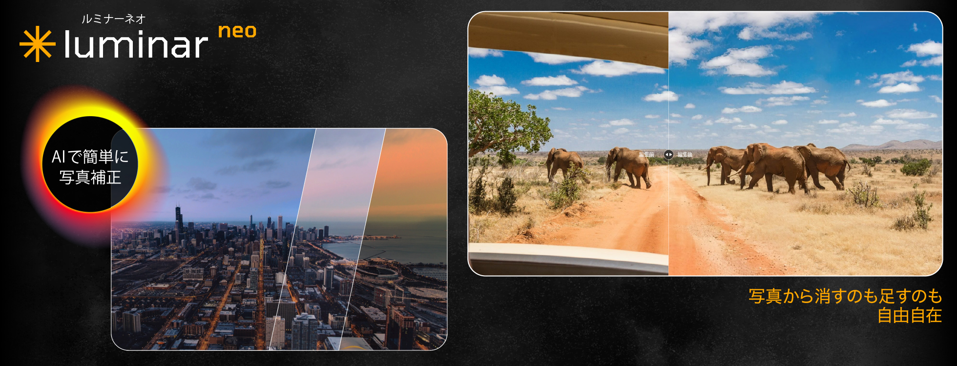 Luminar Neo - AI搭載の画像編集ソフト