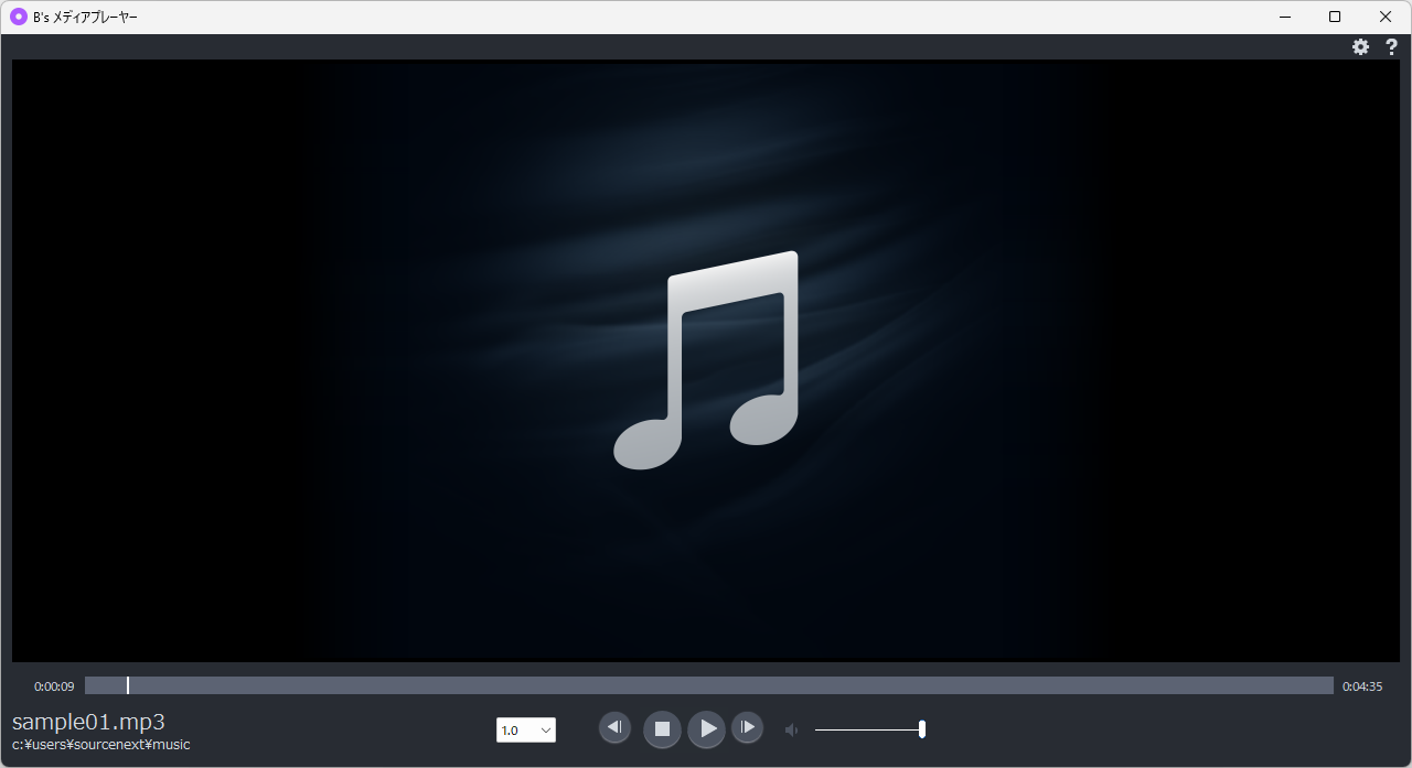 動画や音楽が再生できる