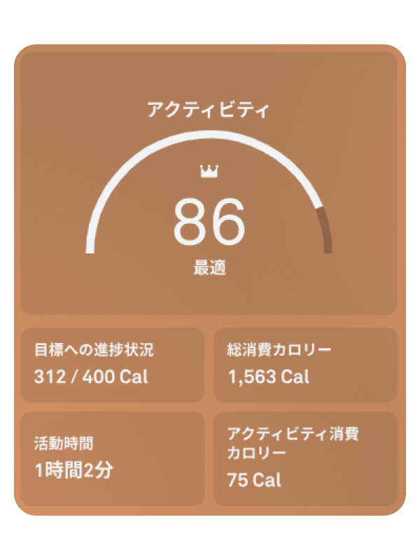アクティビティスコア：動きの総合評価