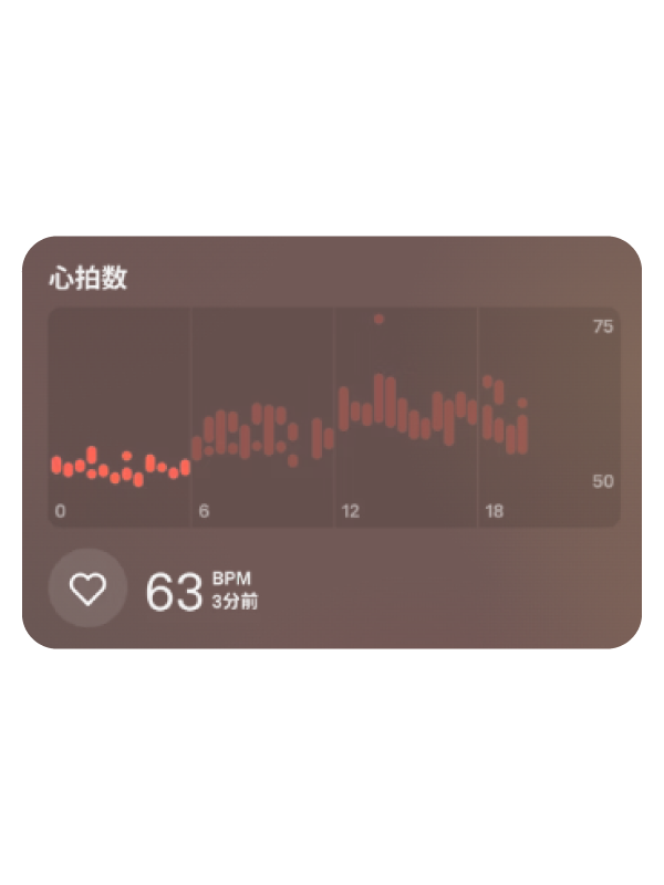 24時間365日の心拍数モニタリング
