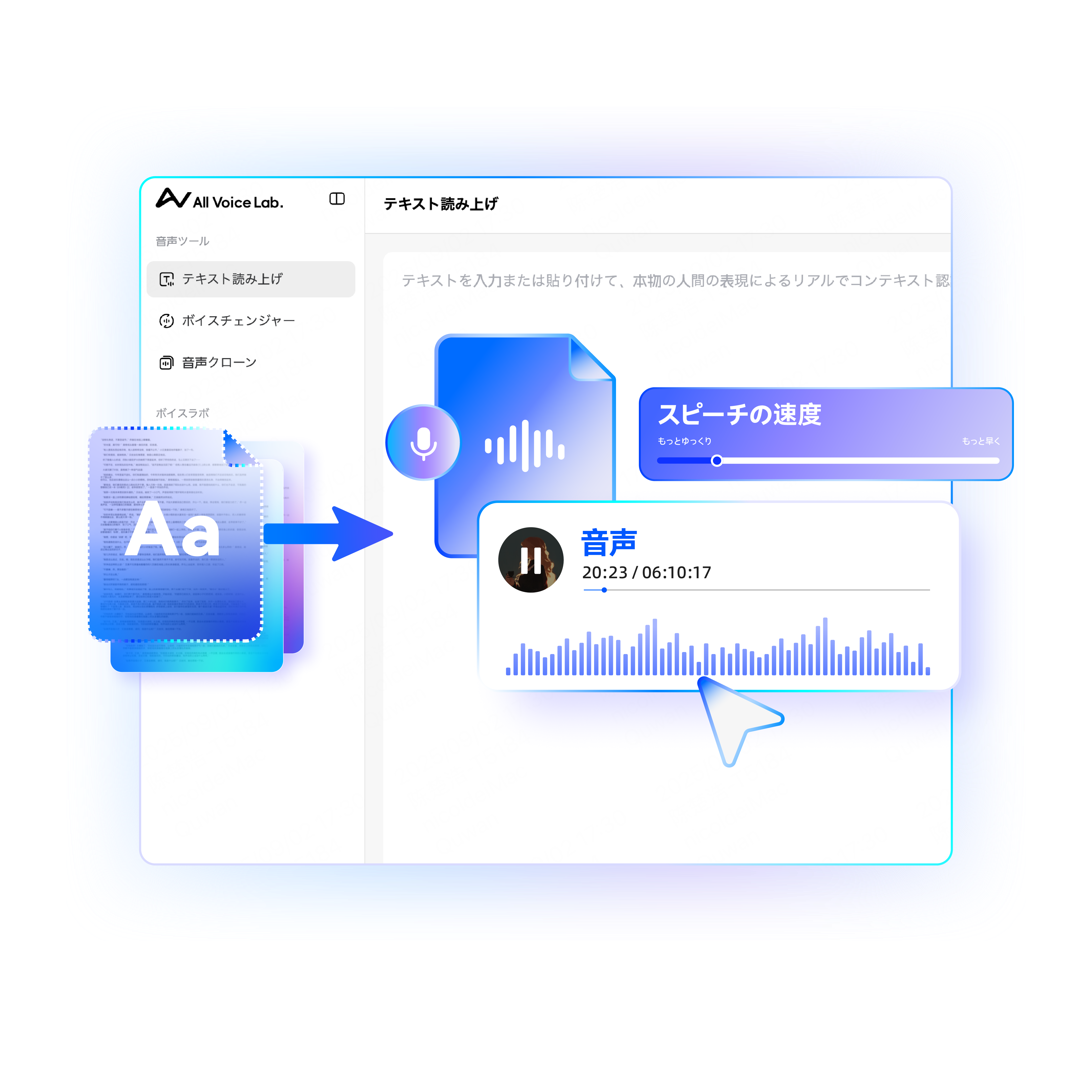 テキスト読み上げ