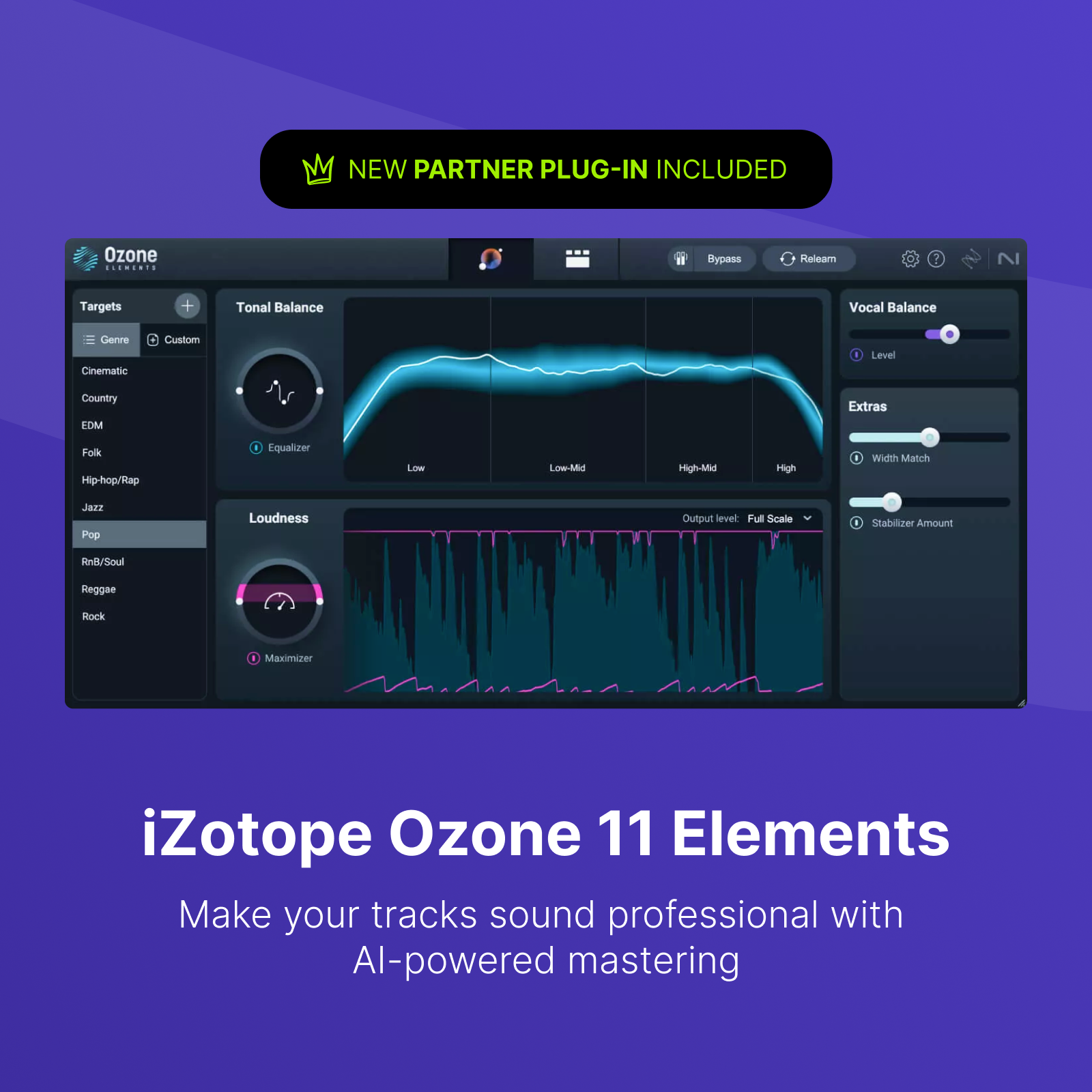 AIが最適な音に仕上げる「iZotope Ozone 11 Elements」を収録