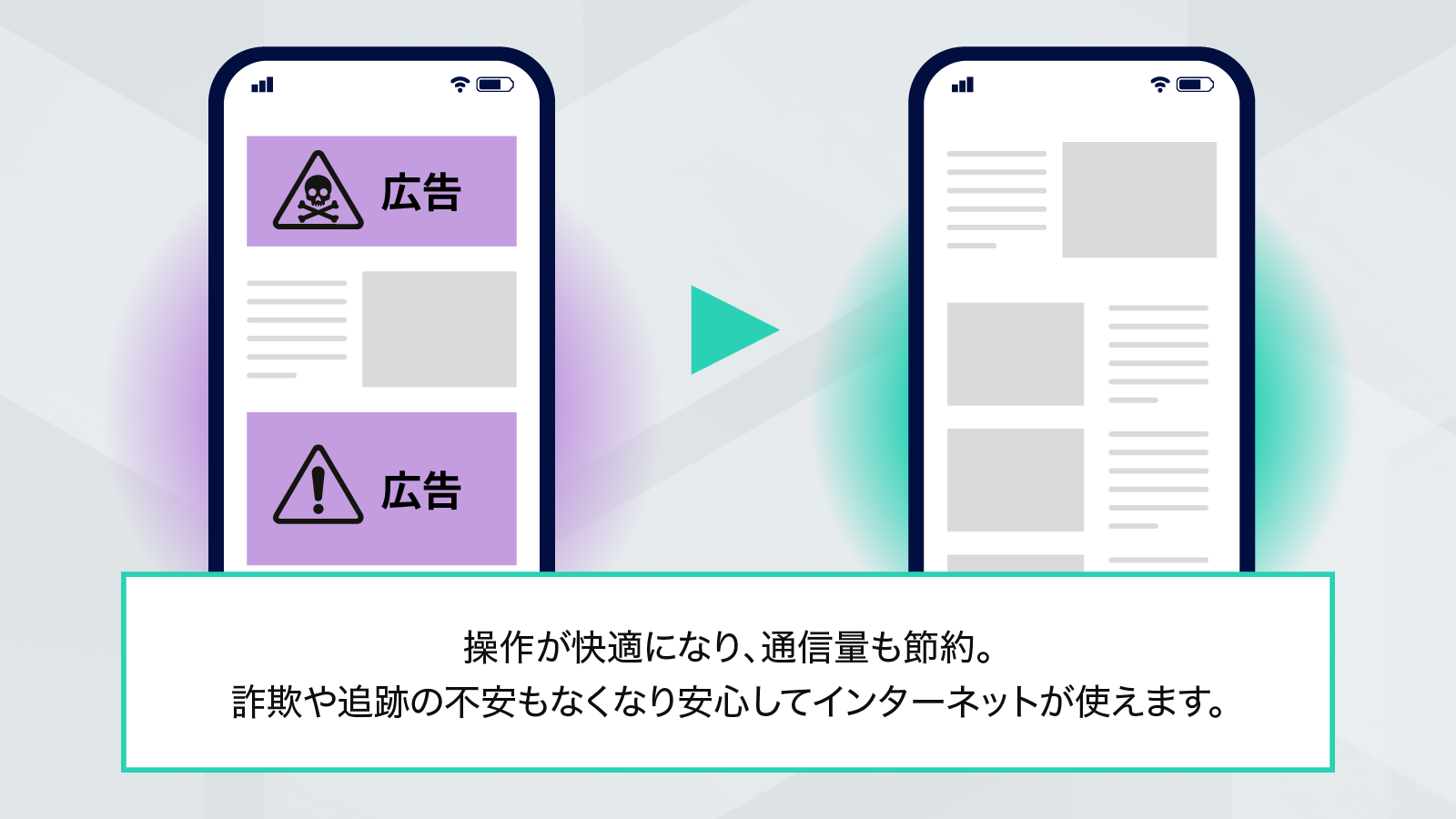 ウェブサイト上の広告をブロック