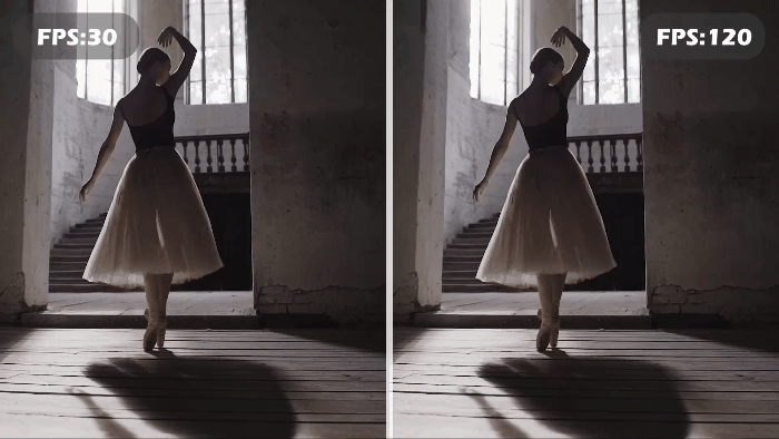 スローモーション補間