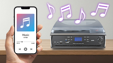 スマホ音源も手軽にワイヤレス再生