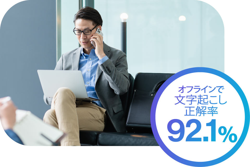 高精度な文字起こし