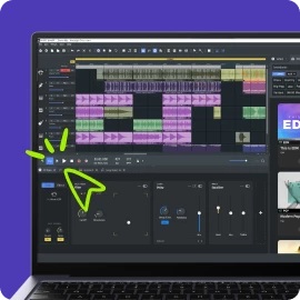 4) 再生ボタンを押して聴く