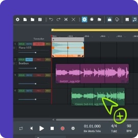 2) タイムラインにドロップする
