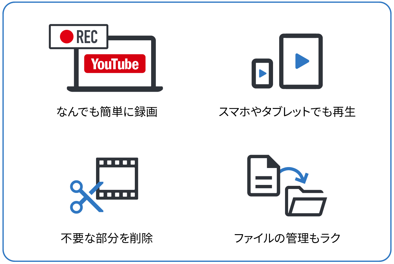 すぐ録れて、いつでも視聴できる
