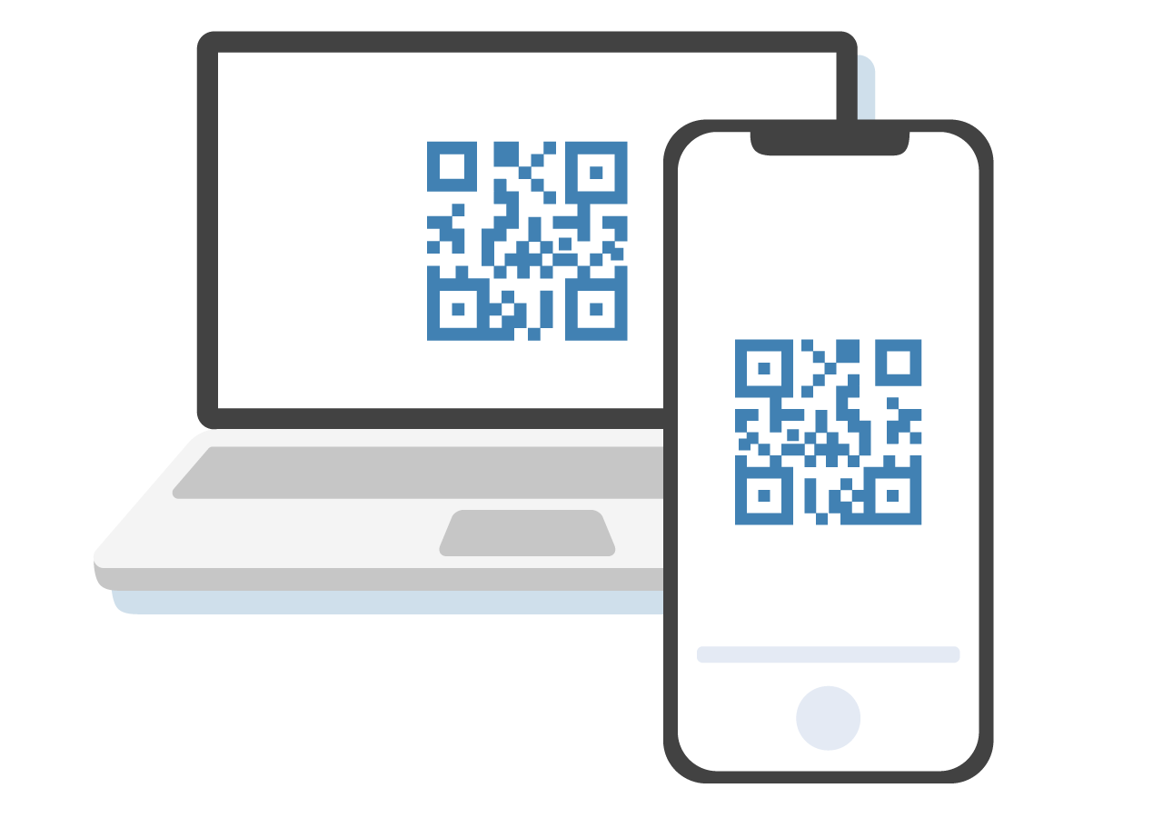 パソコンとスマホのイラスト