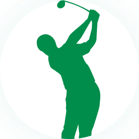ゴルフをしている人のアイコン