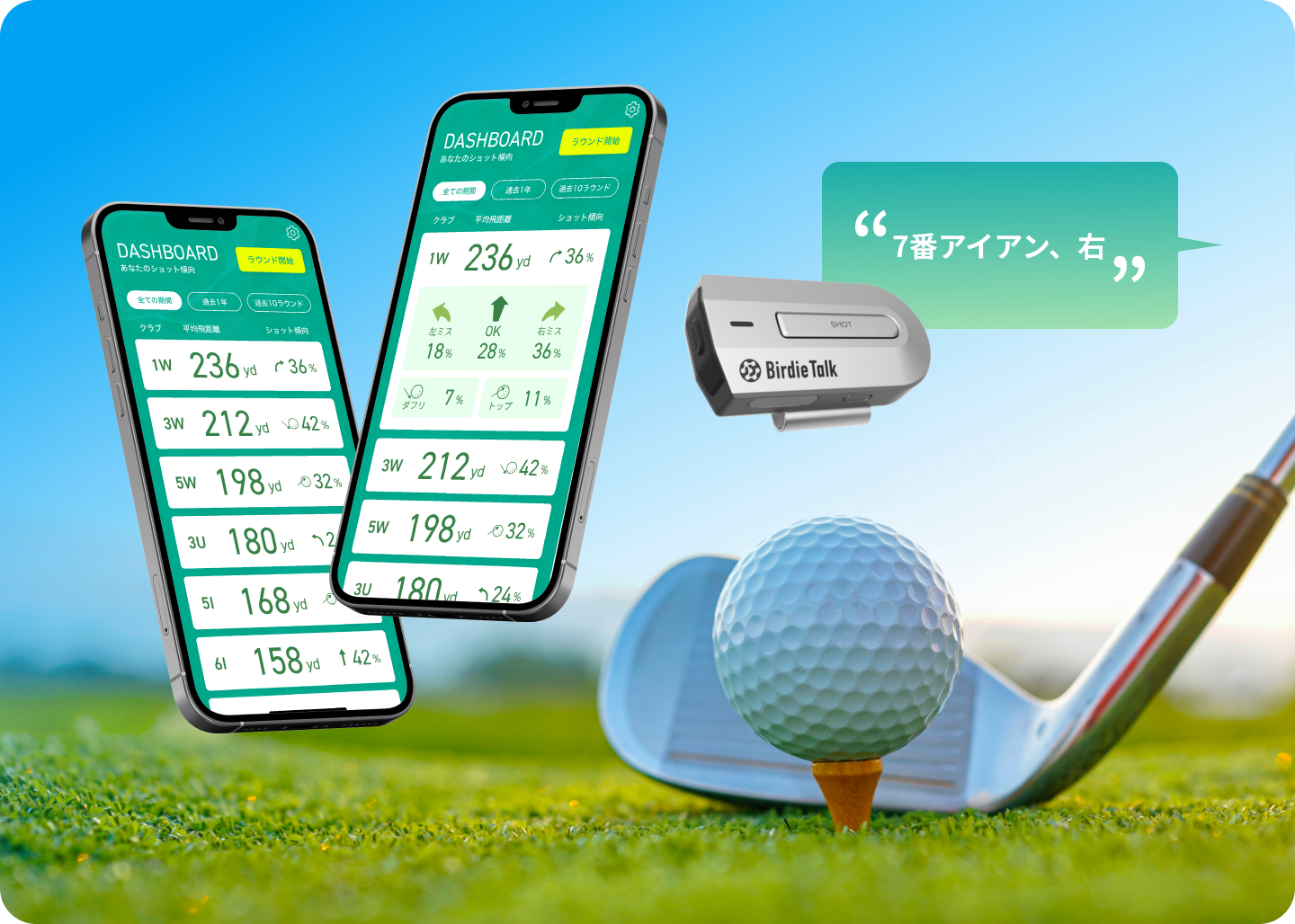 ショット傾向はクラブごとに可視化